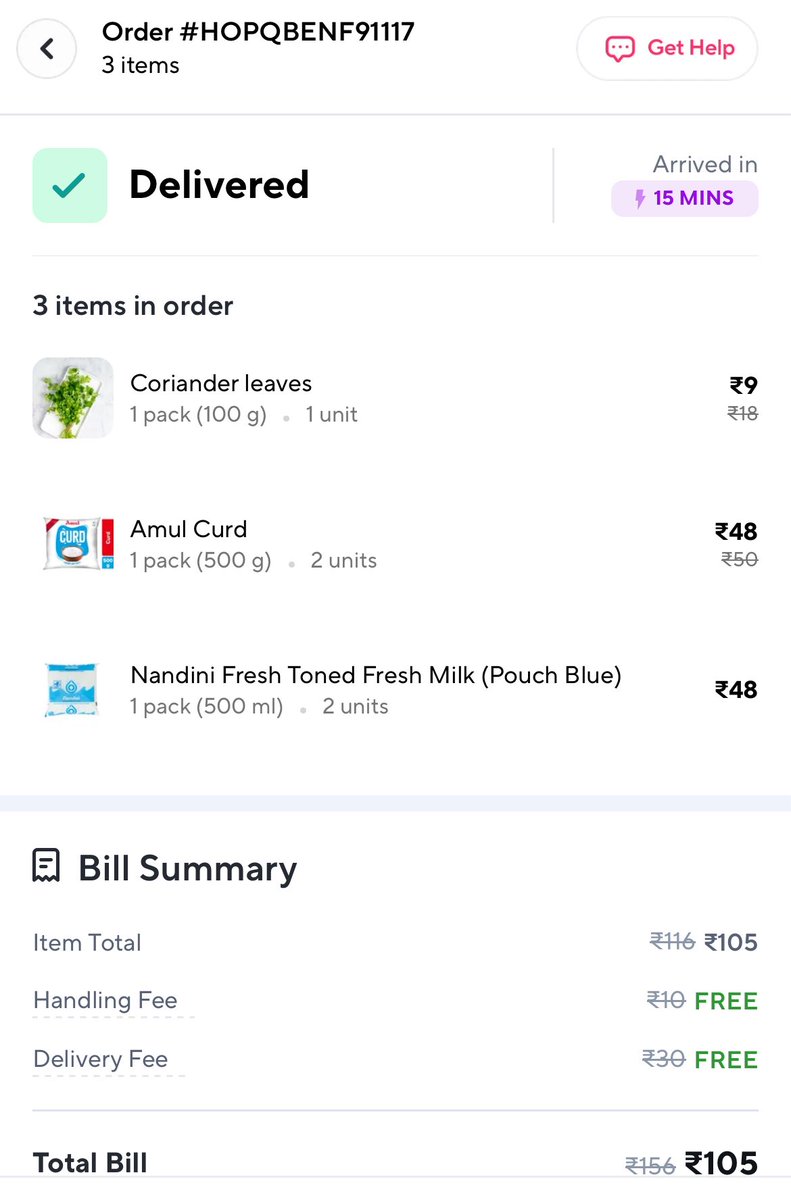 theironcodee's tweet image. Ordered from @ZeptoNow, Delivered by @letsblinkit 🤝