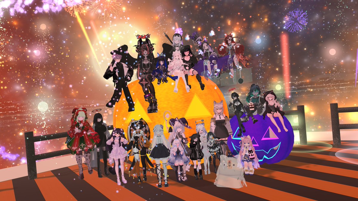 yu_amomo's tweet photo. 昨日のハロウィン撮影イベント！！🎃
思ったよりも人がいっぱいだったの～！
フレンド+ルームで24人もいたよ
みんなハロウィンのためにバッチリ仮装してて、
めっちゃ楽しかった～꒰ᐢ˶•༝•˵ᐢ꒱ https://t.co/6FoKQaZwqO