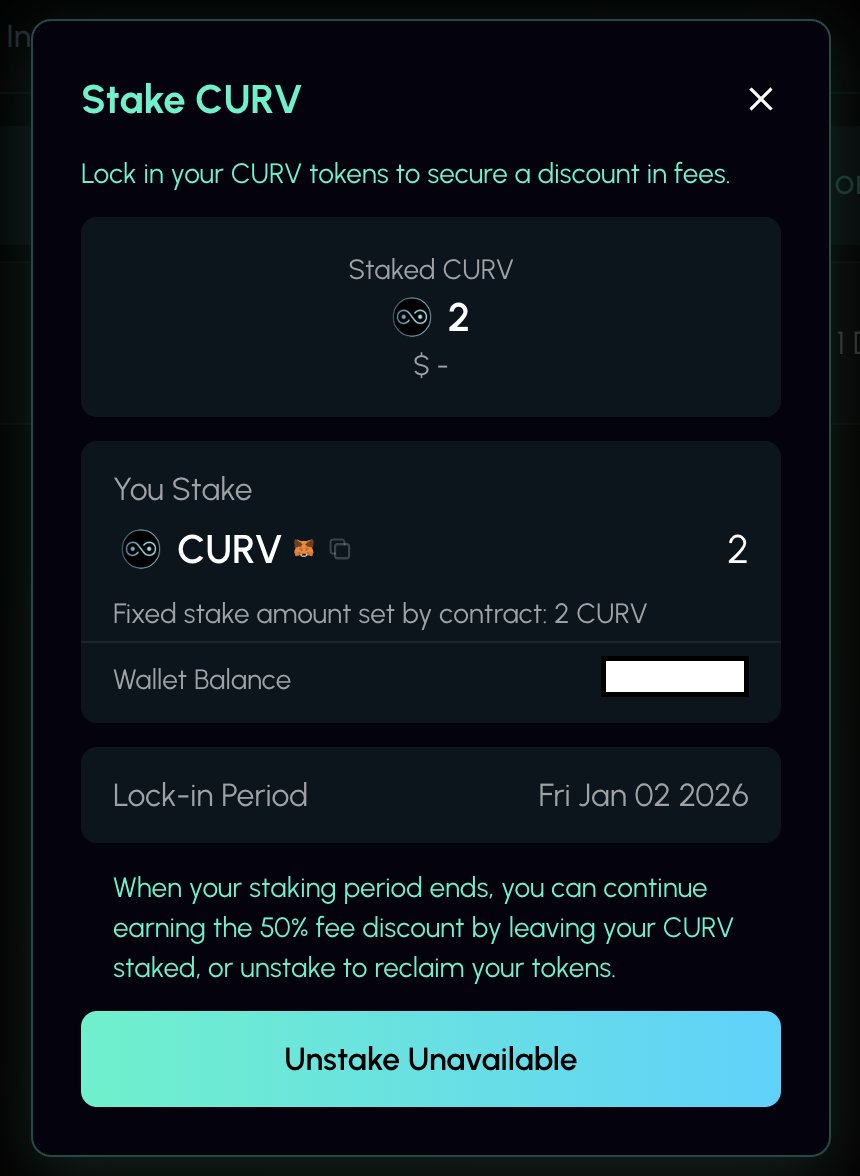When you stake #CURV on P2M(OTC) as a seller you will get a 50% discount on fee's. Buyers don't pay any fee's! Tested and all working.

Redeeming partial payments on buys tested and works perfectly. Made some subtle UI/UX updates.
#PulseChain <a href="/0xCurv/">0xCurv.win</a> $PLS