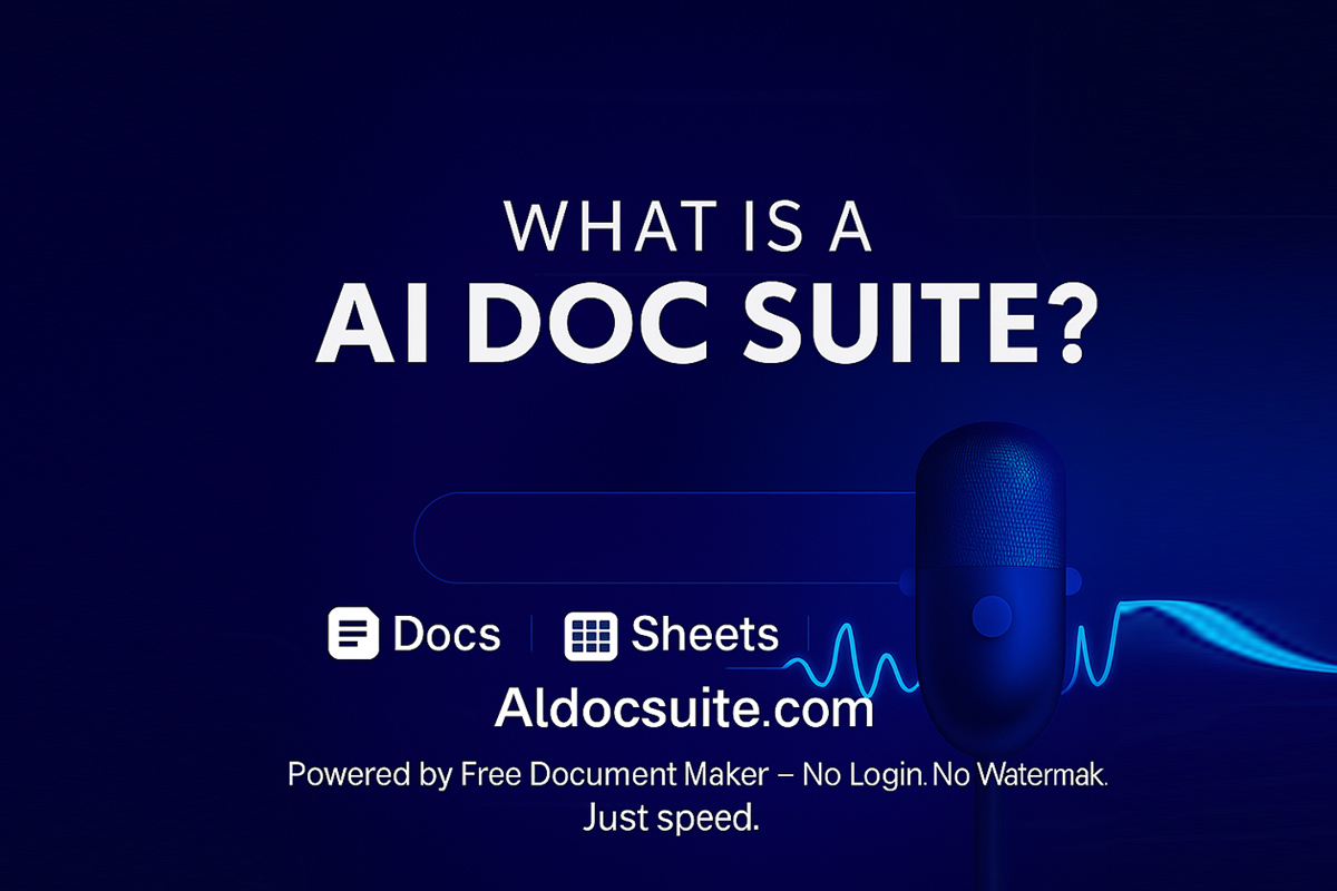 freedocmaker's tweet image. AI Doc Suite (Artificial Intelligence Document Suite) is a browser-based, AI-powered workspace developed by Free Document Maker (FDM AI) — founded by Saddam Hosen (SHSaad).
🔗 aidocsuite.com/blogs/what-is-…
#AIDocSuite #FreeDocumentMaker #SHSaad #AI #Productivity #WebApp #AIWorkspace