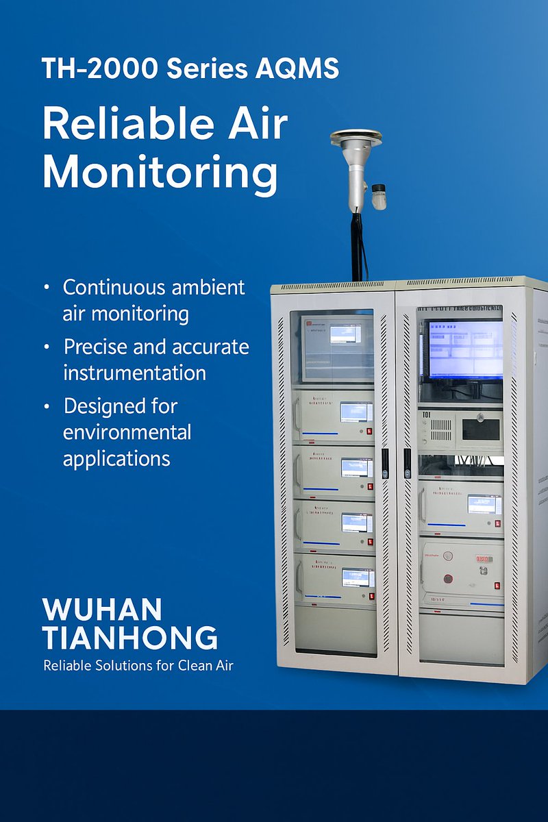 WHTIANHONG's tweet image. 24/7 precise air monitoring — that’s the TH-2000 Series AQMS.
Accurate, stable, and efficient environmental data for a cleaner tomorrow. 🌍

#AirQuality #EnvironmentalTech #CleanAir #WuhanTianhong