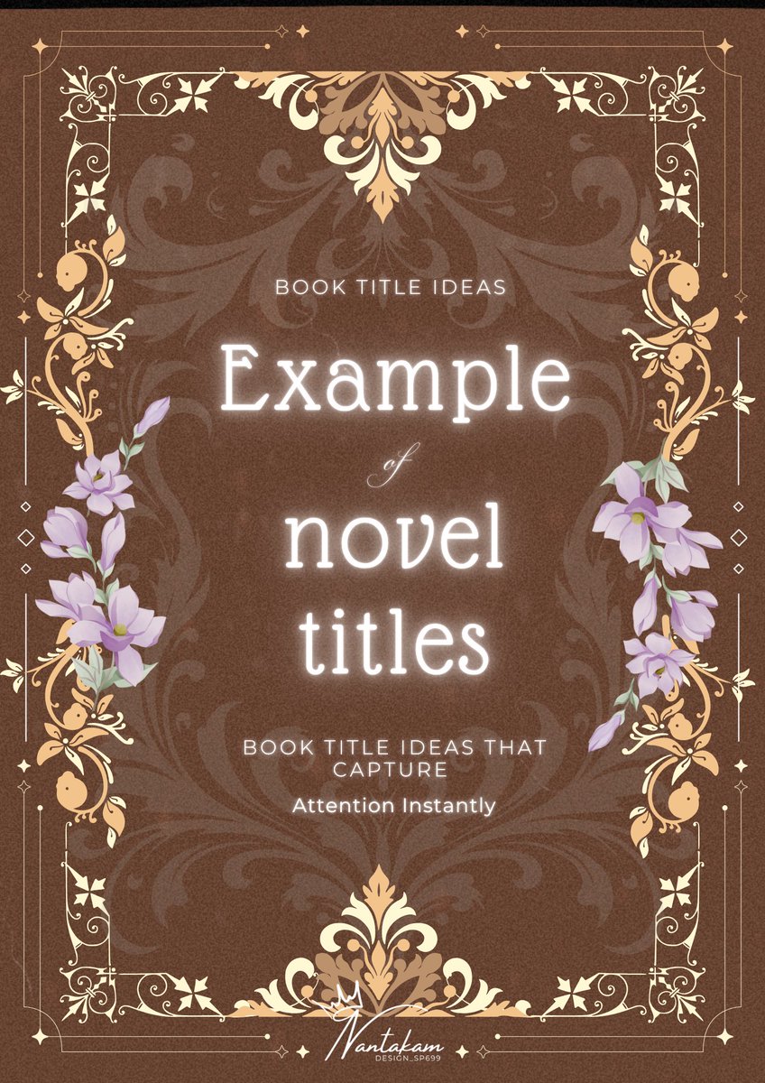 CharacterRich's tweet image. 💫 หน้าปกนิยายแฟนตาซีโรแมนซ์ 📜หน้าปกธีม “Vintage Floral Classic” ถ่ายทอดความหรูหราในโทนสีน้ำตาลทองอบอุ่น  ราคาเริ่มต้นหลักร้อย | ปรับชื่อเรื่องให้ฟรี  
((ราคาพิเศษเฉพาะธีมนี้))  
#หน้าปกนิยาย #ปกนิยายสำเร็จรูป #ปกนิยาย #commissionart #bookcoverdesign