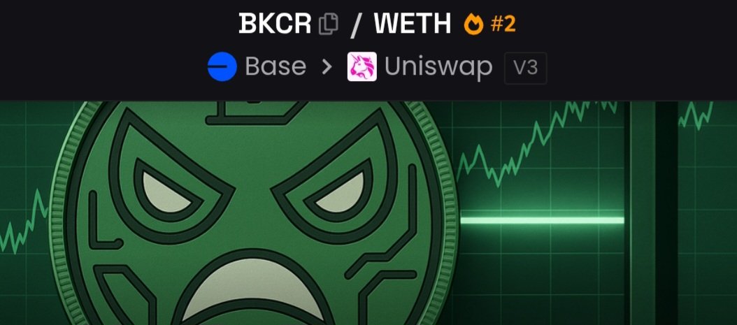 BlockCreeper hit a new ATH,  $BKCR up 448% and $652K volume.
Still early. Day 216,  see you tomorrow. <a href="/clankeronbase/">moved to @clanker_world</a> <a href="/dwr/">Dan Romero</a> <a href="/jessepollak/">jesse.base.eth</a>