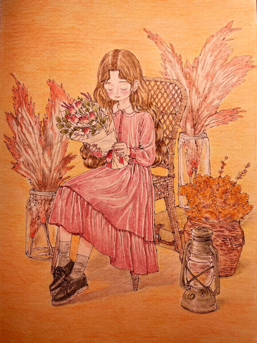 ドライフラワー🌹

#大人の塗り絵
#四季をめぐるあの日の思い出
#エポル