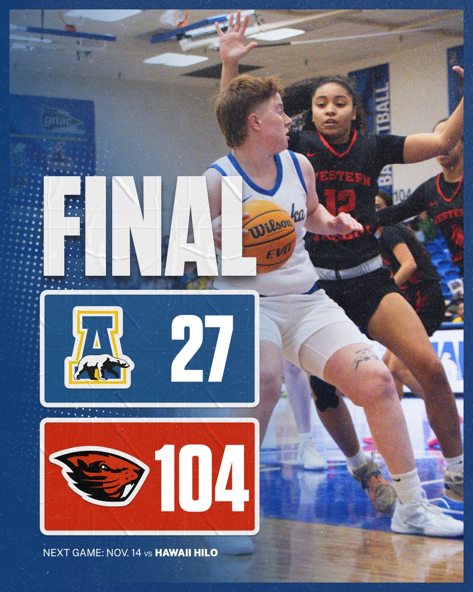 Final from Corvallis.

Our season begins on Nov. 14 vs. Hawaii Hilo in the first game of the North Star Invitational, presented by Mt. McKinley Bank.

#NanookNation x #Need4Speed