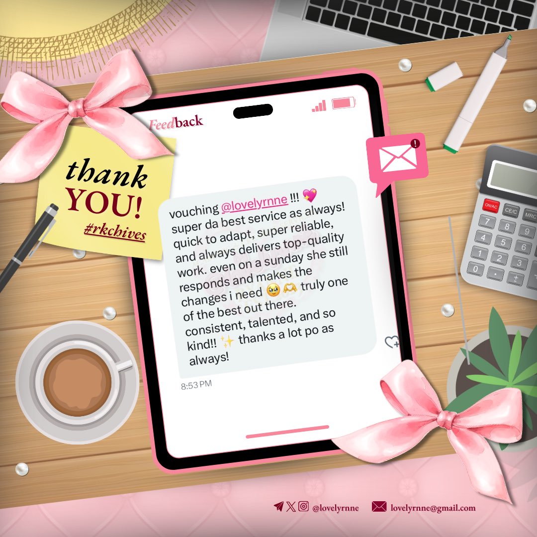 lovelyrnne's tweet image. client feedback ˑ 𓈒 𐔌 #rkchives 🔖  ͡꒱ ۫
𝑻𝑨𝑺𝑲: data analysis

one of my most consistent clients 🫶🏼 she’s honestly so fun to work with as she always messages me SO SO EARLY 😭 (and i always end up replying late lol) but she patiently waits every single time and still trusts…