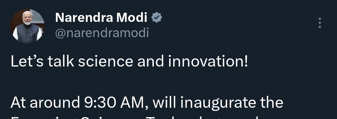 TARUNspeakss's tweet image. Sir, if India started talking science &amp;amp; innovation, you will lose every election.