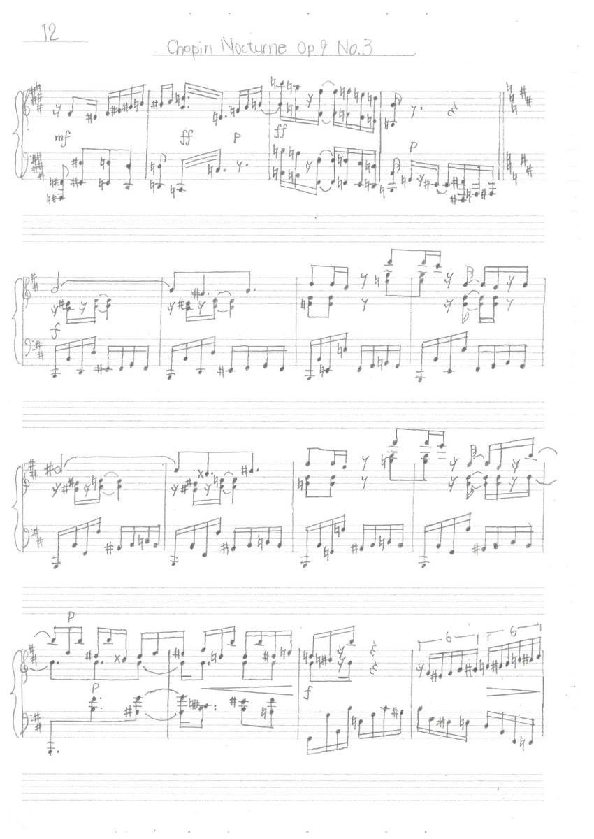 Chopin=Gen Hirano - Nocturne Op.9 No.3
Part 3