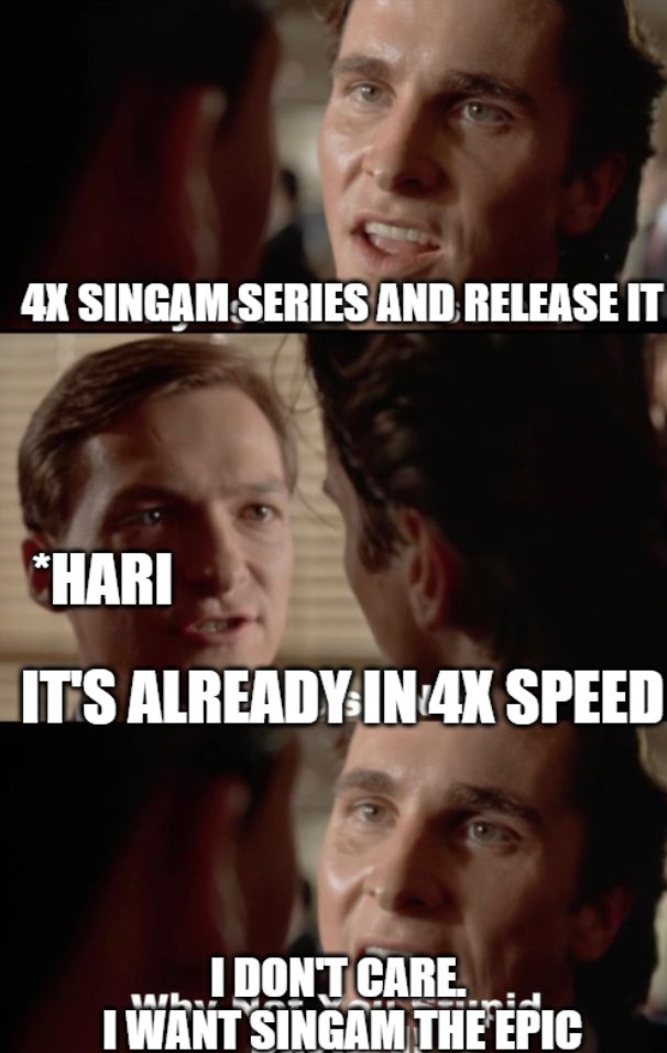 CelluloidConve2's tweet photo. We are so ready for the 16x Singam...

Zom zom..... https://t.co/Sn7LbgHjku