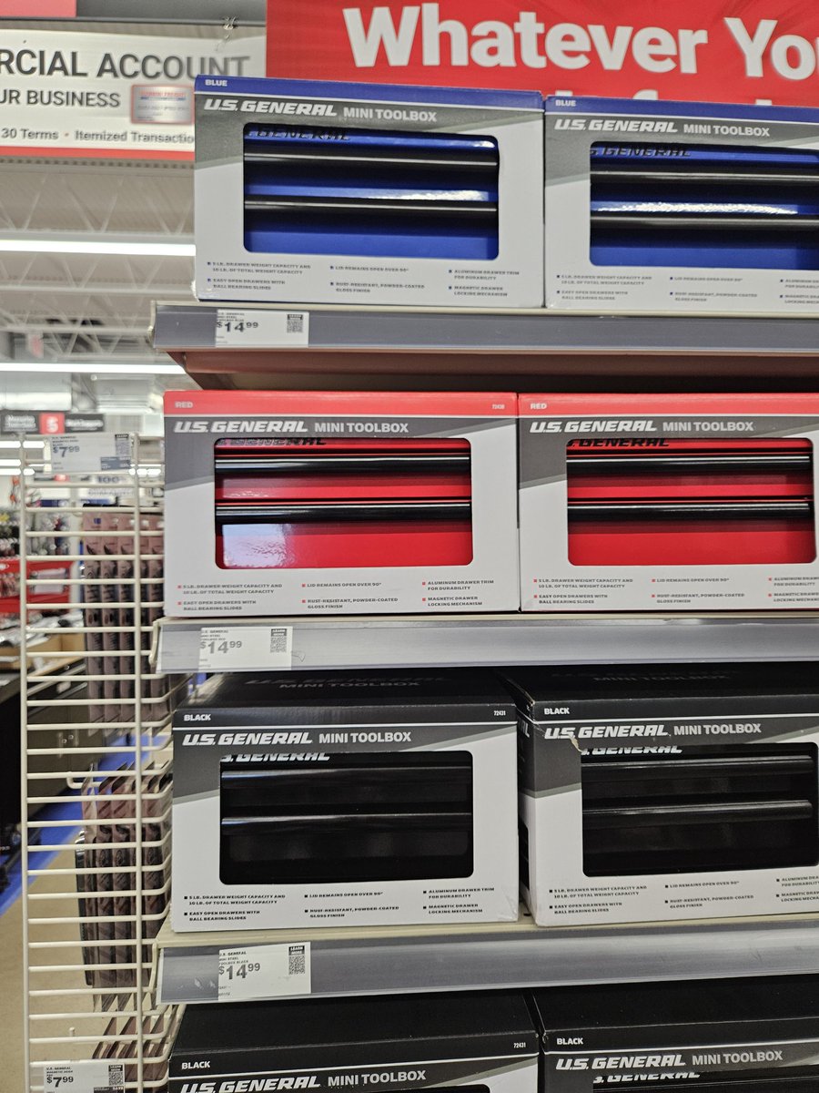 killerkatlin's tweet image. Found mini toolboxes at Harbor Freight.