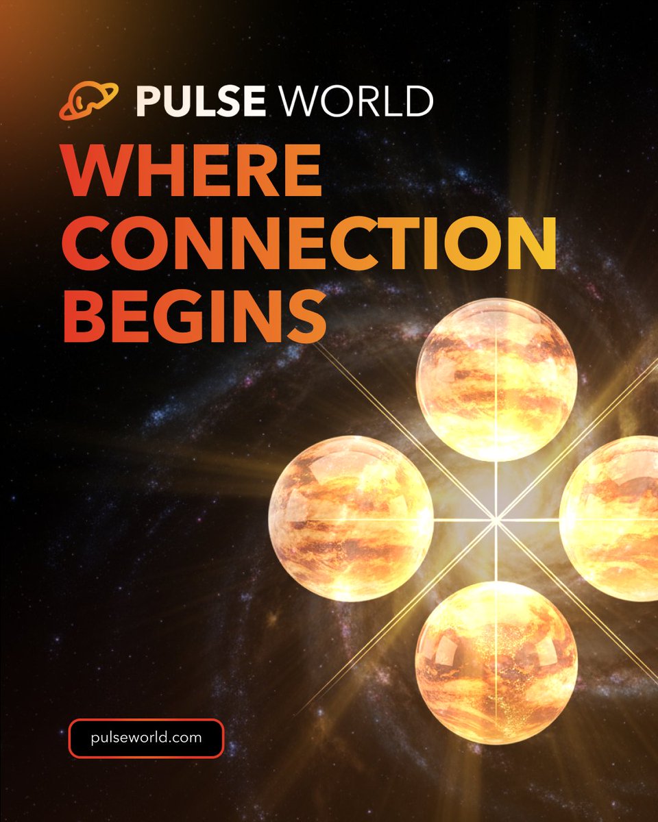 🌍 Welcome to Pulse World — your gateway to immersive Web3 experiences. 
Learn more 👉 pulseworld.com

#PulseWorld #Web3 #Metaverse #Innovation