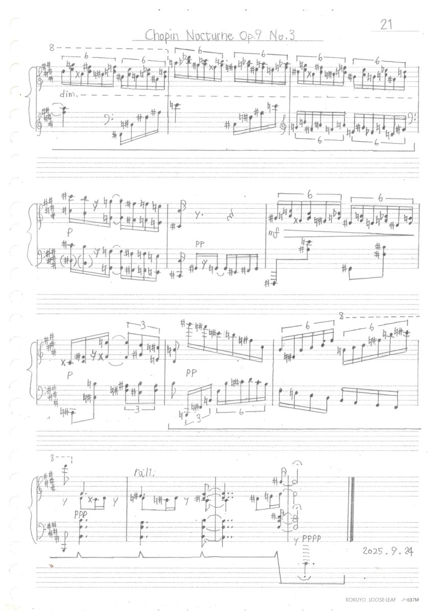 Chopin=Gen Hirano - Nocturne Op.9 No.3
Part 6

PDF DL Link
drive.google.com/file/d/1FsSvnF…