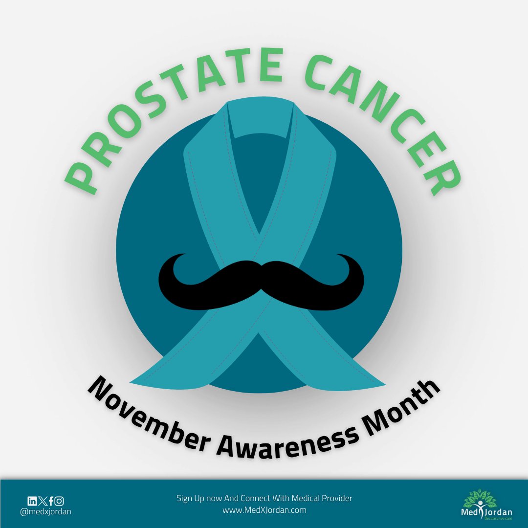 هو يمكن ما تحس بشيء اليوم، لكن خطوة بسيطة ممكن تفرق في مستقبلك كتير.
خذ وقتك للفحص، واطمئن على نفسك💙

#MedXJordan #ProstateCancerAwareness