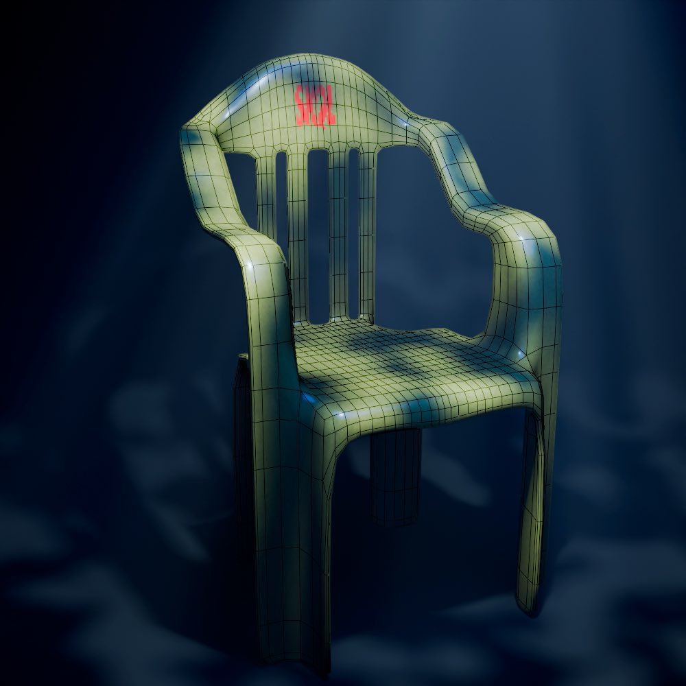 Brincadeira do dia: cadeira da skol em 3D 😭 domingo a noite vibes 

#blender #3d #brart #art