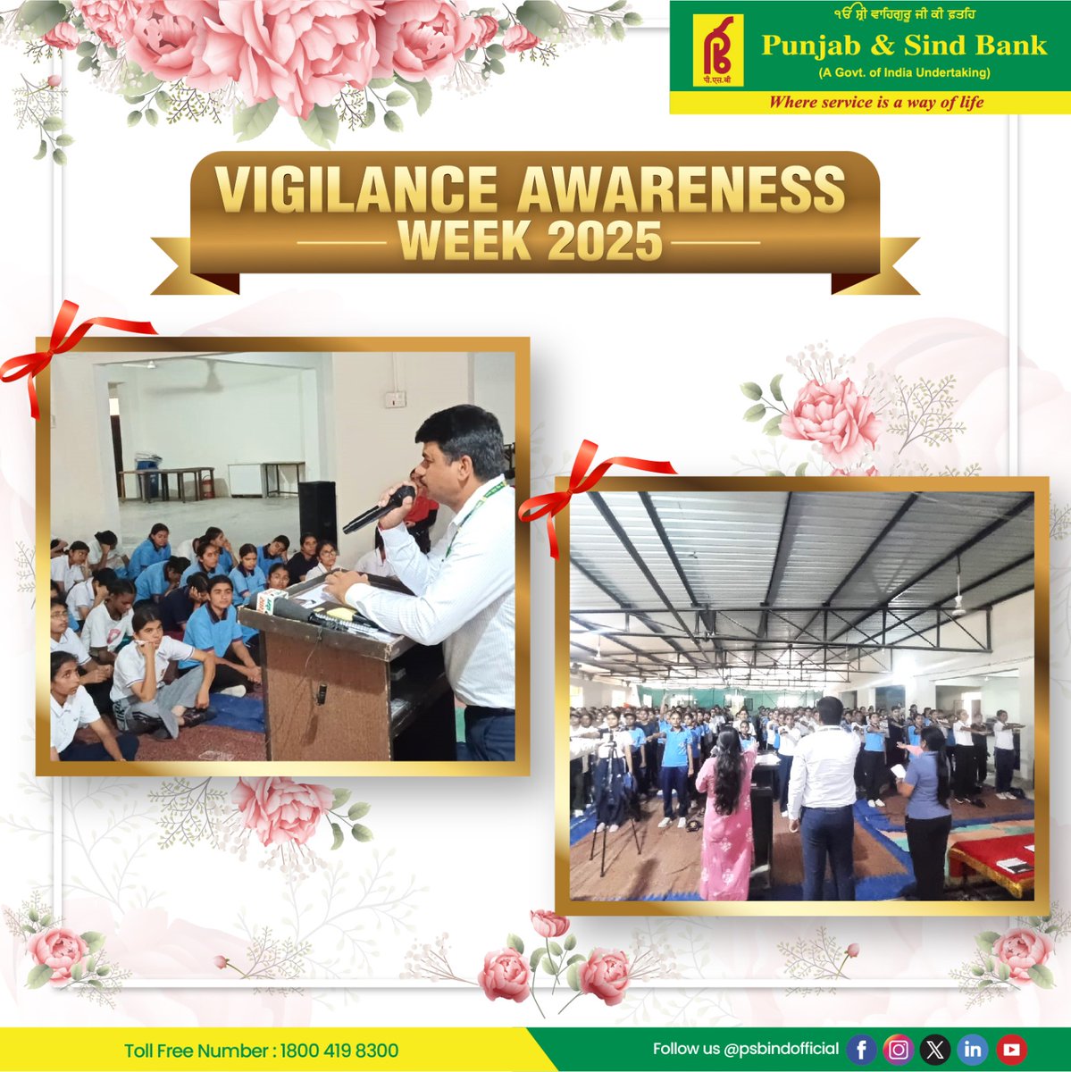 PSBIndOfficial's tweet photo. On the occasion of VAW 2025, pledge taking ceremony has been organized by PSB Hisar Main Branch (H0287) at Hindu Public School, Village Chaudharywas, District Hisar.
This event was organized at the training camp of 3 Haryana Girls Battalion NCC in the presence of Col. Gyan Praksah Pandey, Major Akansha Pandit, NCC Officers and approx.. 600 NCC cadets.

#punjabandsindbank
#walkathon #VigilantIndia #CorruptionFreeIndia #AwarenessWeek #PublicSectorBank #Transparency #Accountability #TrustAndIntegrity #NationFirst #EthicalBanking #VigilanceAwareness #PSBVigilance #HonestIndia #IntegrityPledge #BuildingTrust #SatyamevJayate #VigilanceAwarenessWeek2025 #VigilanceOurSharedResponsibility #P&SBCares #whereserviceisawayoflife