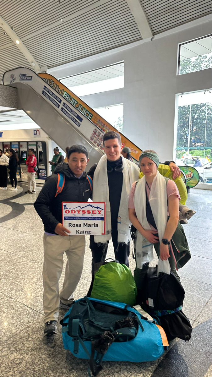 🌸 Welcome to Nepal, Rosa &amp; Stefan! 🇳🇵
Excited to have you here for your Manaslu &amp; Tsum Valley Trek — a journey of mountains, culture, and adventure! 🏔️✨
Wishing you an unforgettable experience with Odyssey Treks 🧭

#OdysseyTreks #ManasluTrek #TsumValley #WelcomeToNepal