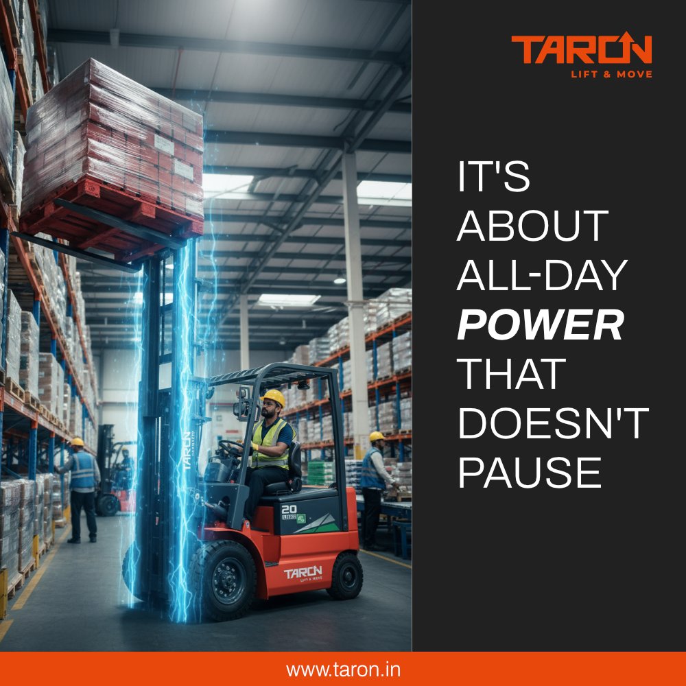 taronmheindia's tweet image. Move beyond just moving goods. TARON is focused on transforming operations by offering all-day power and an improved operator experience. It’s more than just a lift and move solution; it&apos;s a change in how things get done.

#TARON #OperationsTransformation #ImprovedExperience