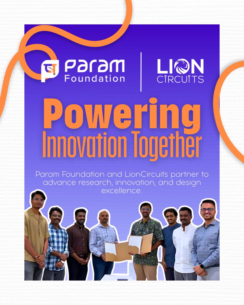 paraminnovation's tweet image. Param Innovation Lab X LionCircuits
= Faster prototyping  + Real-time innovation 
From rapid PCB support and beta testing to community hackathons, it all leads up to India’s Biggest Hardware Hackathon this December 2025!
#ParamInnovationLab #ParamMakers #ParamEcosystem…