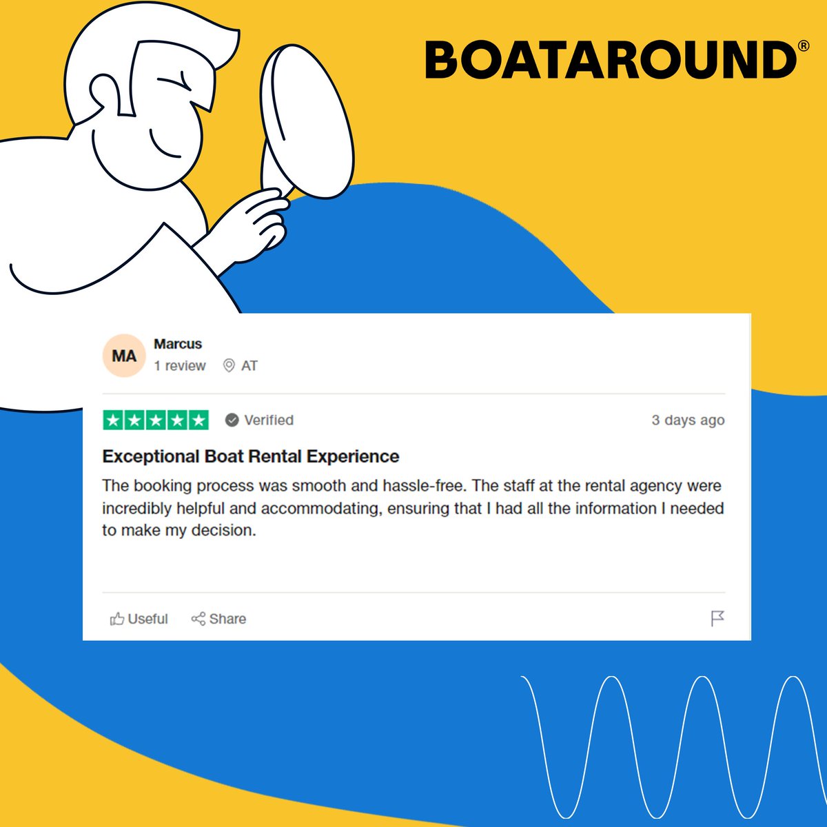 We’re proud to have a 4.5⭐ rating on Trustpilot!
Thank you to all our customers for your trust and great feedback - it keeps us sailing forward ⛵💙
#Boataround #Trustpilot