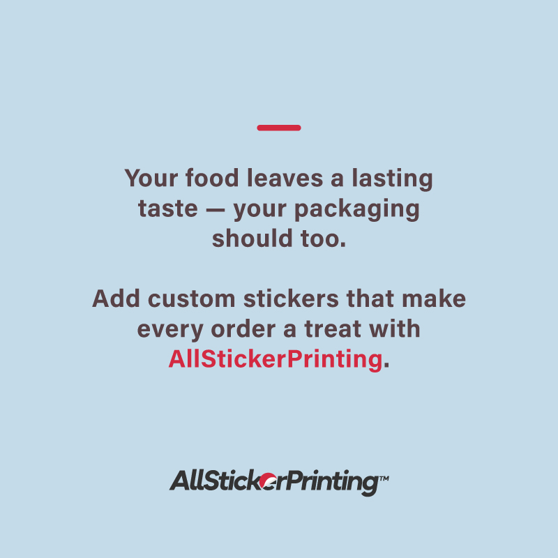 AllStickerPrint's tweet image. Pair great food with great branding. 🍴

From the first bite to the final impression, make your packaging as memorable as your food—and keep customers craving more.

👉 Order your custom stickers at allstickerprinting.com

#PrintedbyAllStickerPrinting  #productpackaging