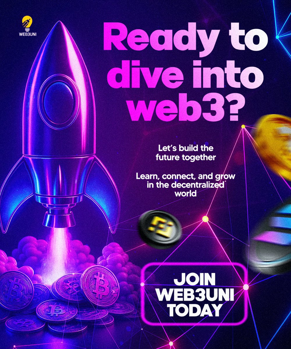 web3uni_'s tweet image. It’s motives that drives success faster than you would ever imagine.

Most of you want to join web3 but with a wrong motive(to get money)

How about thinking of providing solutions for web3 brands.

How about ensuring that no web3 projects folds due to incompetent team members.…