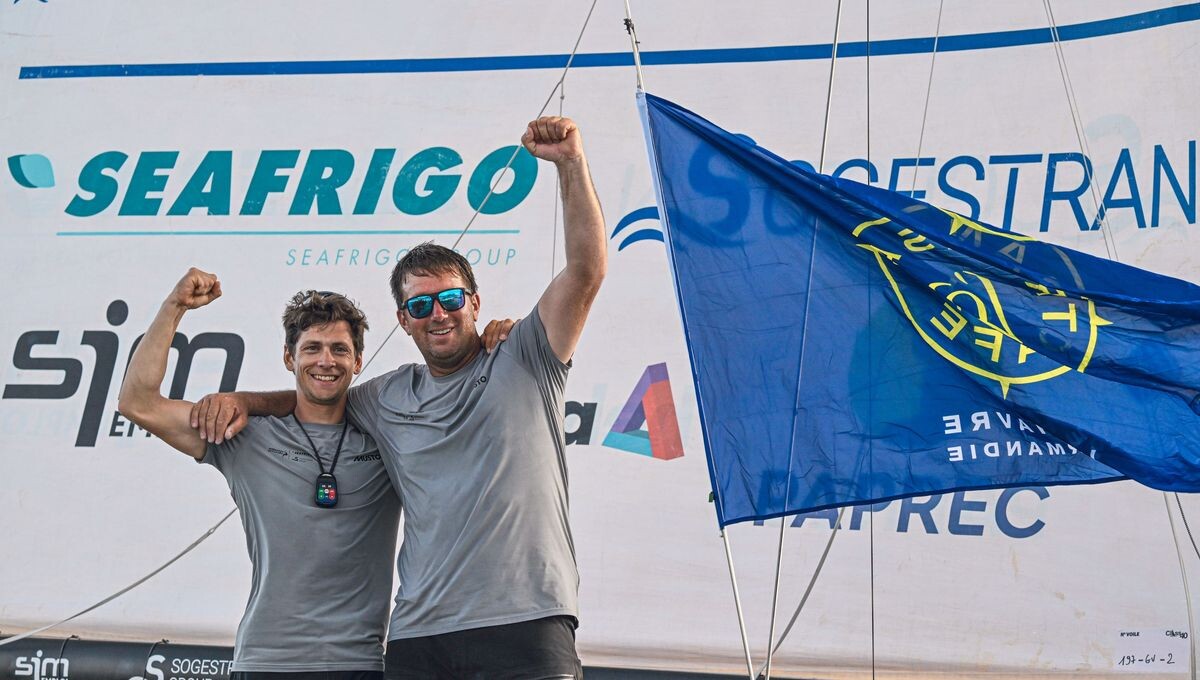 Transat Café l'Or : Guillaume Pirouelle et Cédric Château remportent la course en Class40, au bout du suspense
➡️ l.ici.fr/NXC