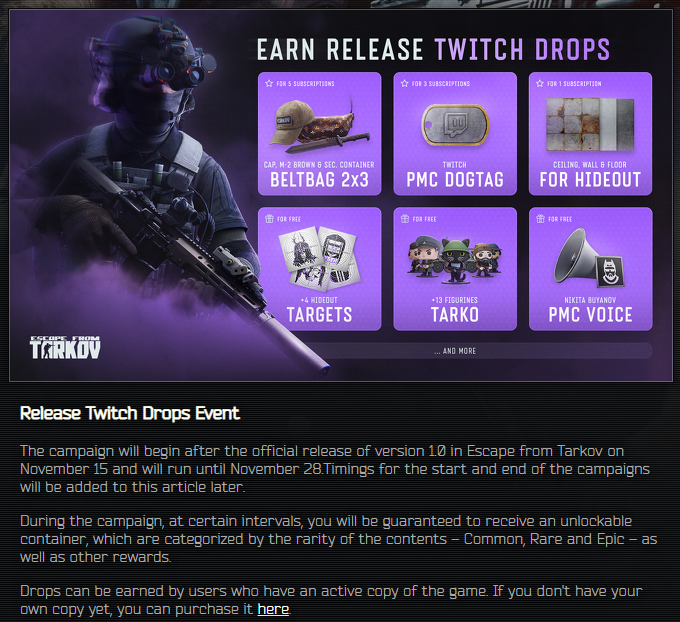 JoshuaBDay's tweet photo. @tarkov Maybe take the shit off of your launcher and website then.  It doesnt say ANYWHERE that its not available or working. https://t.co/NtVfaymYa7