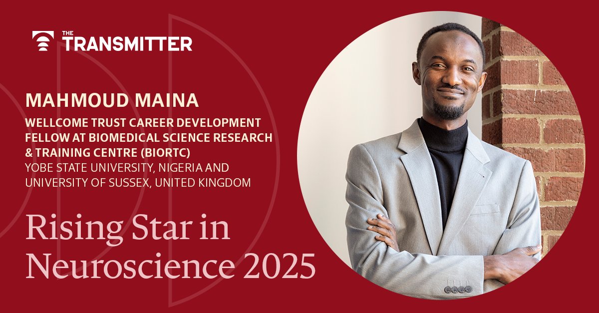 I am truly humbled to be recognised as one of The <a href="/_TheTransmitter/">The Transmitter</a>'s Rising Stars of #Neuroscience 2025.
This recognition reflects not just my work, but the collective effort of colleagues, students, mentors, and partners across Nigeria, the UK, USA and beyond who are helping