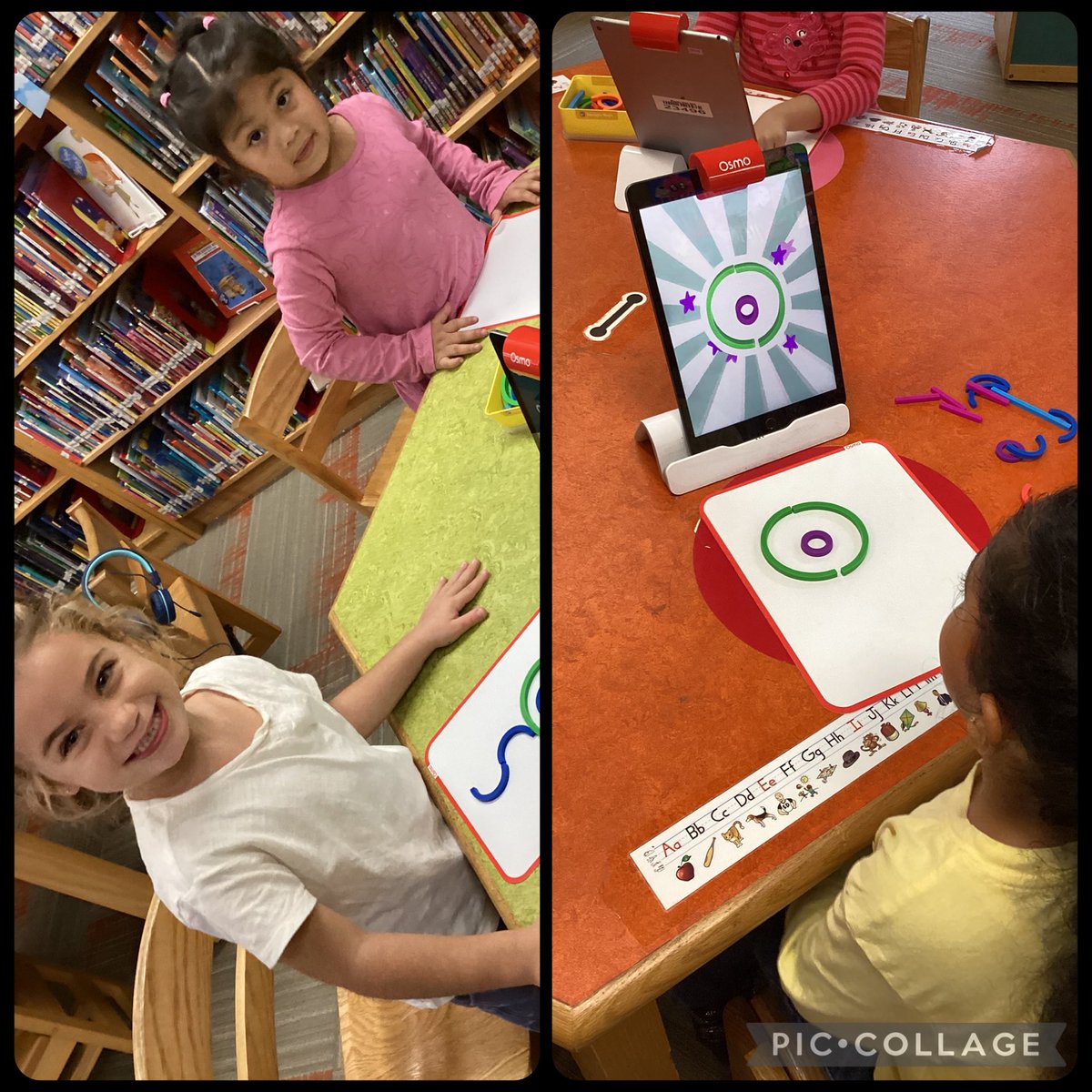 LeviLibrary's tweet image. Our kindergarten learners developed visual perception skills by playing with Osmo Squiggle.  @MeadowDriveElem