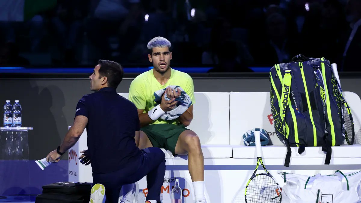 💥 Informa <a href="/agarciamuniz/">Angel Gª Muñiz</a>

🏥 Carlos Alcaraz tiene un edema muscular y es duda para la eliminatoria de cuartos del final contra República Checa del próximo jueves

⚠️ “Si juega corre riesgo de romperse…”

⁉️ Mañana descansará y el miércoles se probará

📻 #PartidazoCOPE