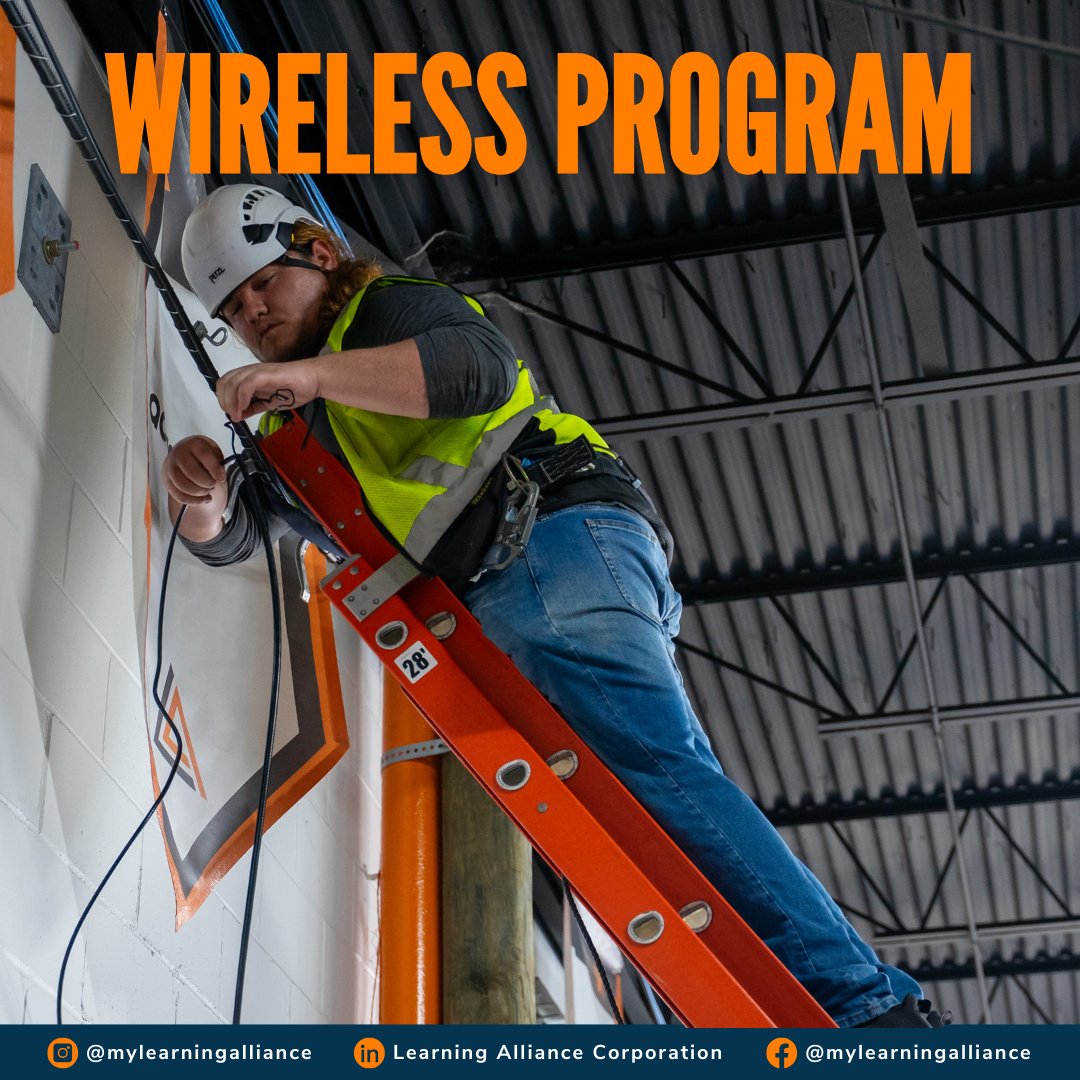 Go wireless, go farther! Master 5G installation and tower safety with LAC. Contact us and meet your future career with our Broadband Wireless Digital Installer (BWDI) Program. #WirelessCareers #5GTraining #TelecomJobs #LACinspires #ShapingFutures hubs.ly/Q03R6p2b0