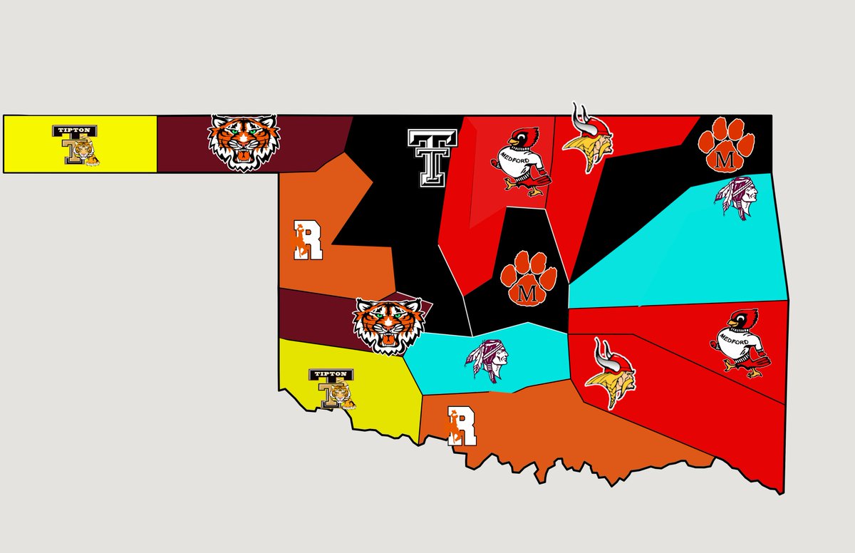 turpmay778's tweet photo. Here are the Oklahoma 8-Man Playoff Maps just in time for Round 2 on Friday! #OKPreps @Skordle @MaxPreps @OSSAAOnline #8manfootball https://t.co/f0lNOgOeLH