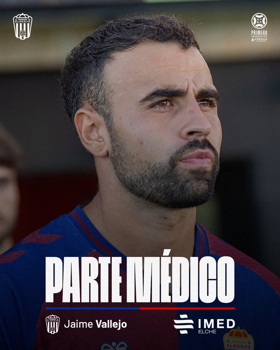 🏥 𝐏𝐚𝐫𝐭𝐞 𝐦𝐞́𝐝𝐢𝐜𝐨 𝐝𝐞 𝐉𝐚𝐢𝐦𝐞 𝐕𝐚𝐥𝐥𝐞𝐣𝐨 🔵❤️

🤝🏻 ¡Fuerza, Vallejo. La familia azulgrana está contigo! 🫂

🔗 cdeldense.es/noticias/parte…