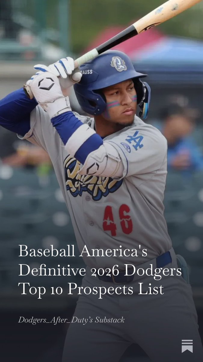 msalas24's tweet image. New article on my #substack Appreciate likes and shares #Dodgers #DodgersProspects @Dodgers2080