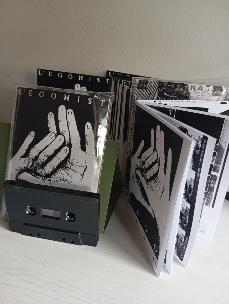 The tape "Biologia" from the L'ego / HIST project, which was initially published by Facadas na Noite in the late 1980s, is now being re-released by SPH in a limited edition.
sphmusic.bandcamp.com/album/biologia