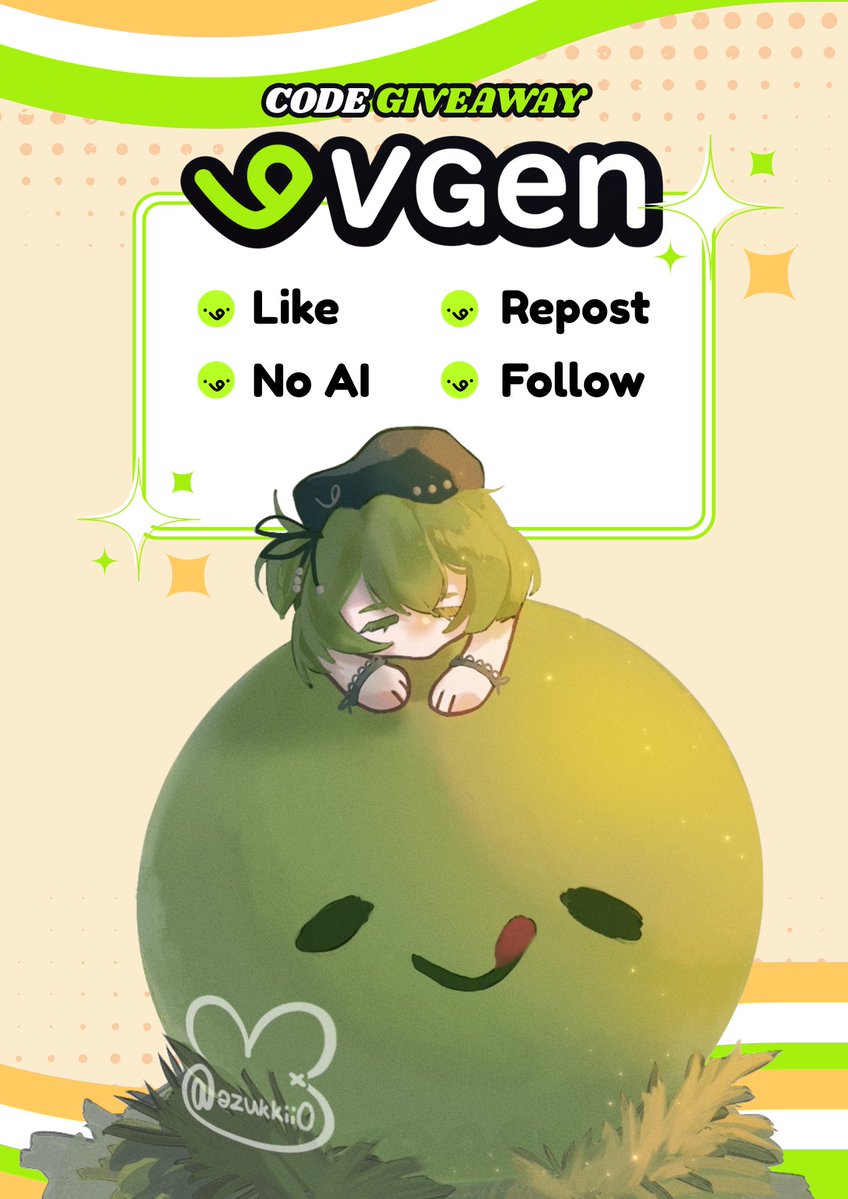 Achu_ki's tweet image. I realized I have some #VGenCode available! So I will be giving 3 away~ Lasts till 20 Nov!

Requirements:
🟢 Like &amp;amp; RT this post
🟢 Follow my insta (azukkii0) for an extra chance!
🟢 Share at least 2 artworks in the comments ^^
🟢 No AI!

#vgencodeGiveAway #VGen