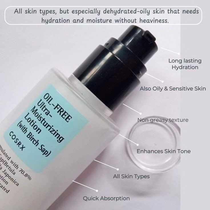 Cosrx Oil-Free Ultra Moisturizing Lotion 100ml

Contains Birch Sap,effectively calming and treating irritated skin.
Targets oily and combination skin 
🏷️N20,900

📍Ibadan 
🚚Nationwide 
🛍️kindly send a DM or click on the link on bio.