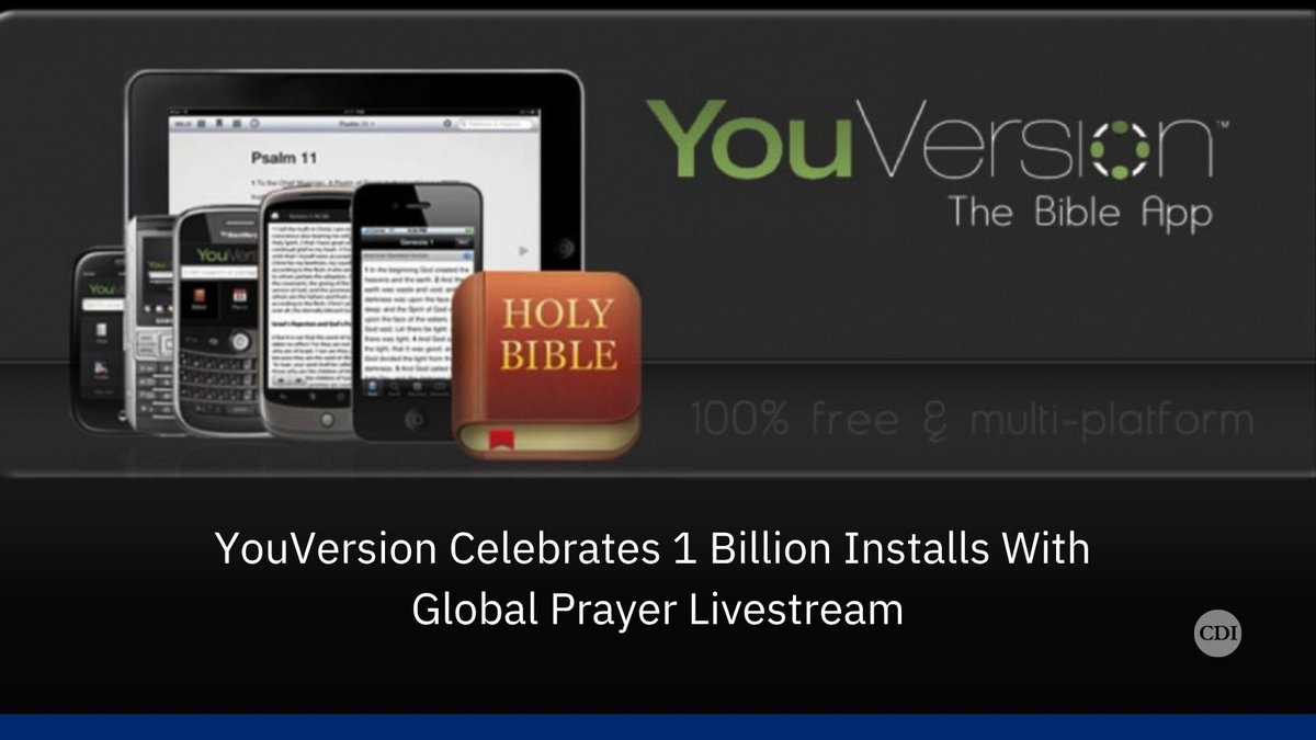 ChDaily_News's tweet image. The YouVersion Bible app just surpassed one billion installs! Celebrated with a prayer livestream featuring leaders and users worldwide, the team hopes to reach a new generation with God’s Word in every language.  
#YouVersion #BibleApp #FaithTech
🔗 dlvr.it/TPK7Fy