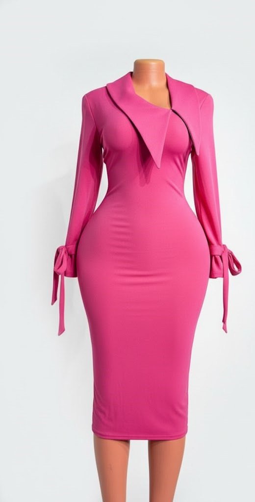 Perry112Perry's tweet image. Captivating and chic, this pink dress with long sleeves is a must-have for your wardrobe. Perfect for transitioning from day to night.