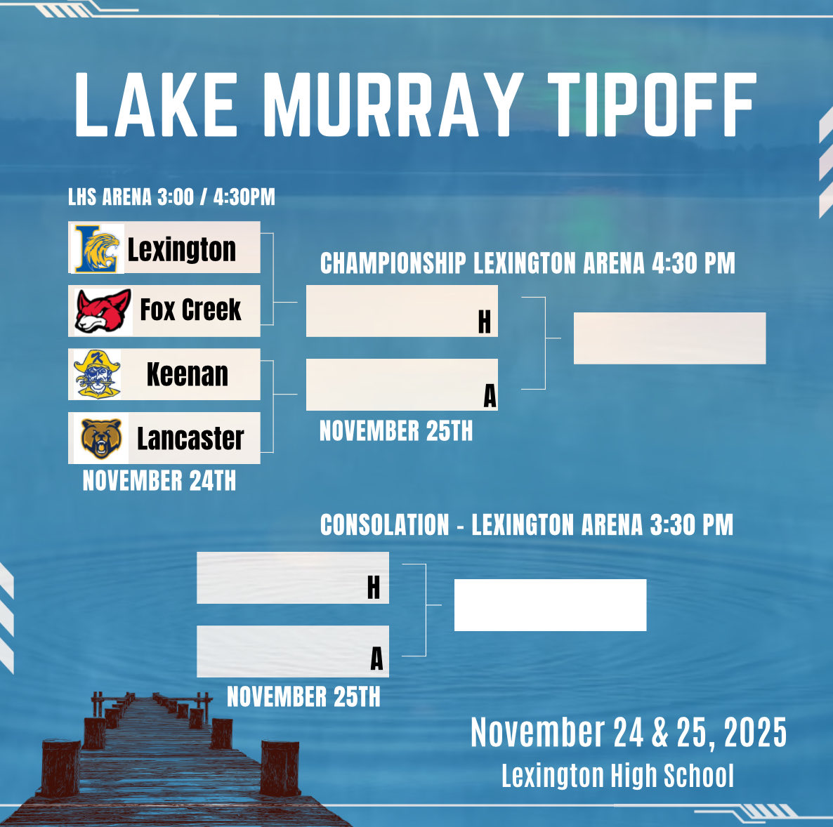 ❗️Nov. 24th-26th🏀
The 33rd Annual Lake Murray Tipoff features both Girls’ &amp; Boys’ teams and stands as South Carolina’s longest-running high school showcase &amp; tournament event.
A shoutout to former LHS Hall of Fame coach <a href="/CoachBHarris/">Coach Bailey Harris</a> for his impact on the event.
<a href="/LouatTheState/">Lou Bezjak</a>