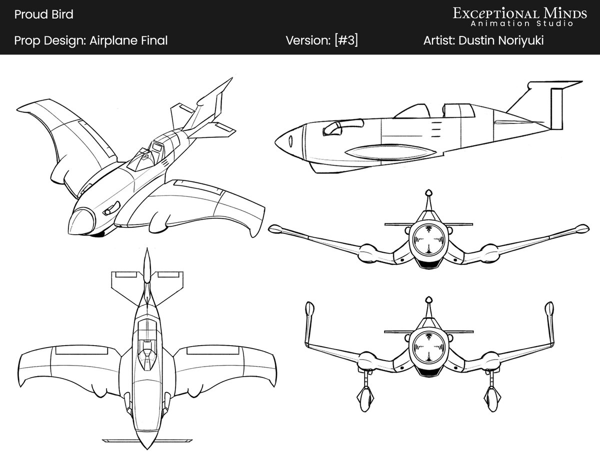 DustNoriyuki's tweet image. Continuing to celebrate @ExMinds and Cartoon Network shorts, here are all my aircraft and airship designs for Proud Bird. #aviation #propdesign #CartoonNetwork