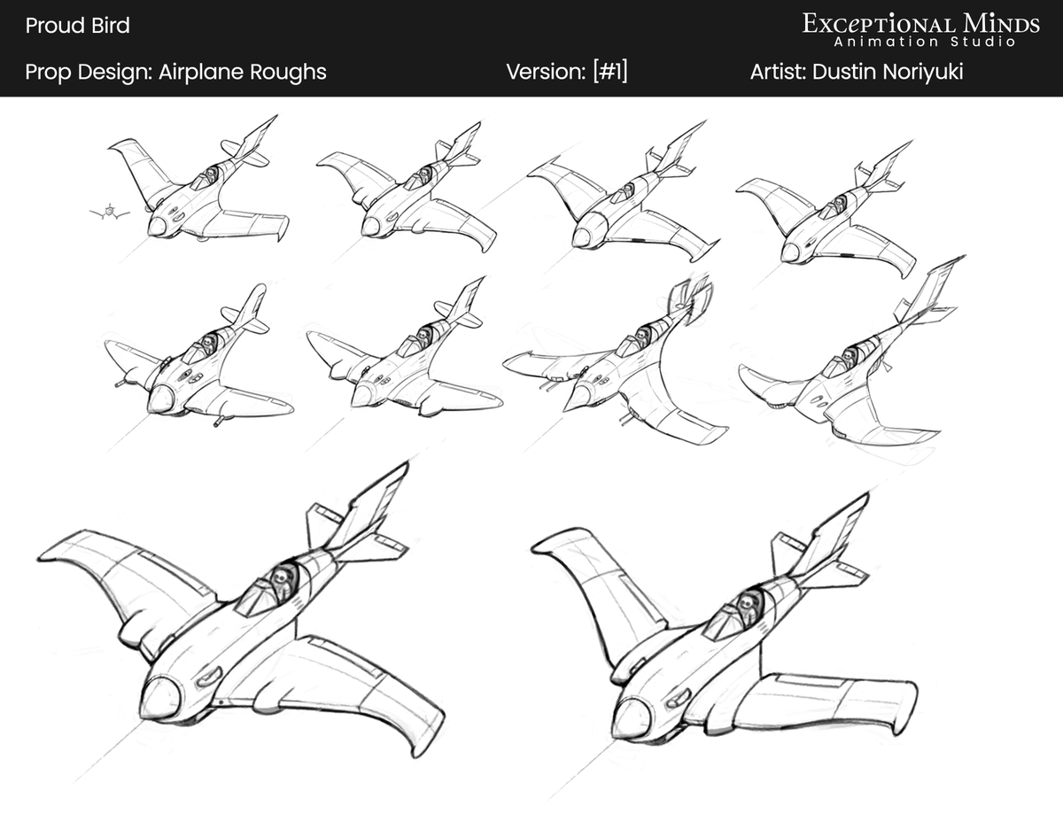 DustNoriyuki's tweet image. Continuing to celebrate @ExMinds and Cartoon Network shorts, here are all my aircraft and airship designs for Proud Bird. #aviation #propdesign #CartoonNetwork