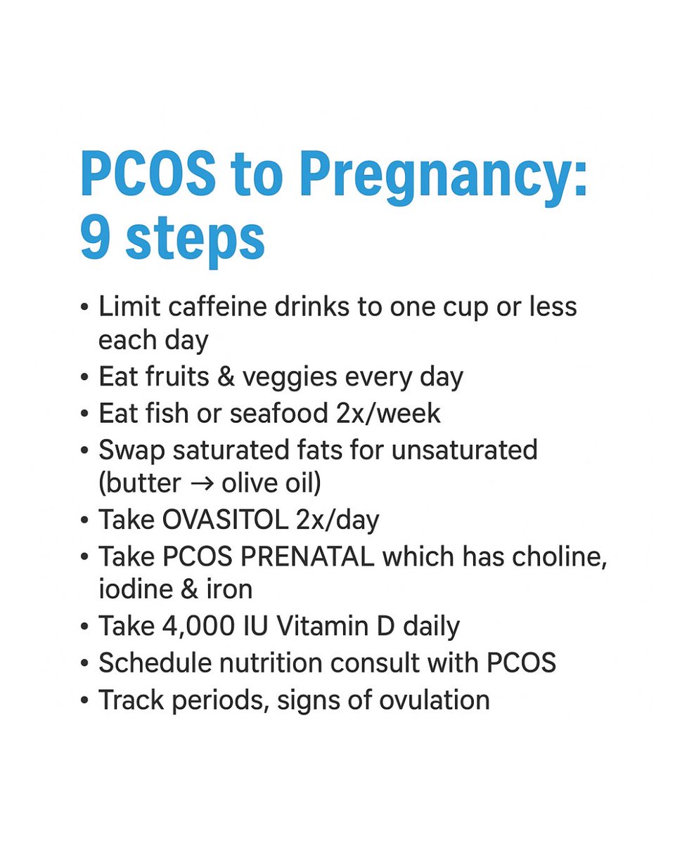 LiveHealth23's tweet image. Trying to conceive with PCOS? 🩵Save this guide — consistency is everything!

Send us a DM or text us on 
WhatsApp: +234 805 888 5913
Or shop on our website: sanlivepharmacy.com

#PCOSJourney #TryingToConceive #PCOSSupport #FertilityTips #WomenHealth #PCOSAwareness