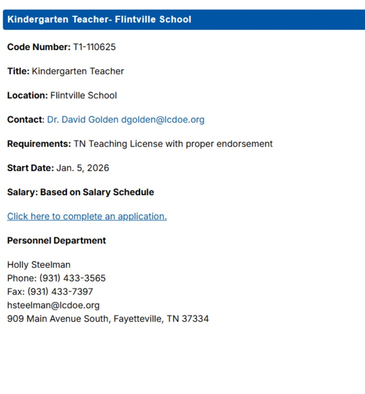 Kindergarten Teaching Opportunity!