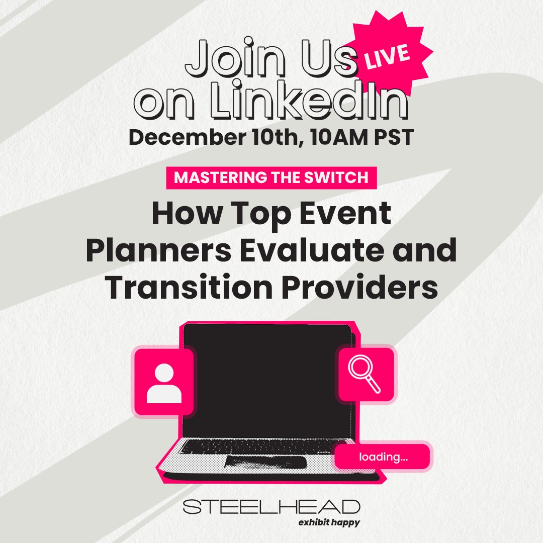 ExhibitHappy's tweet image. Thinking about switching vendors? You’re not alone.
Join our LinkedIn Live panel Dec 10 @ 10 AM PST for real insights from top event planners.

👉 RSVP → bit.ly/4p6QZnJ

#EventMarketing #ClientPanel #TradeShowStrategy #ExhibitHappy