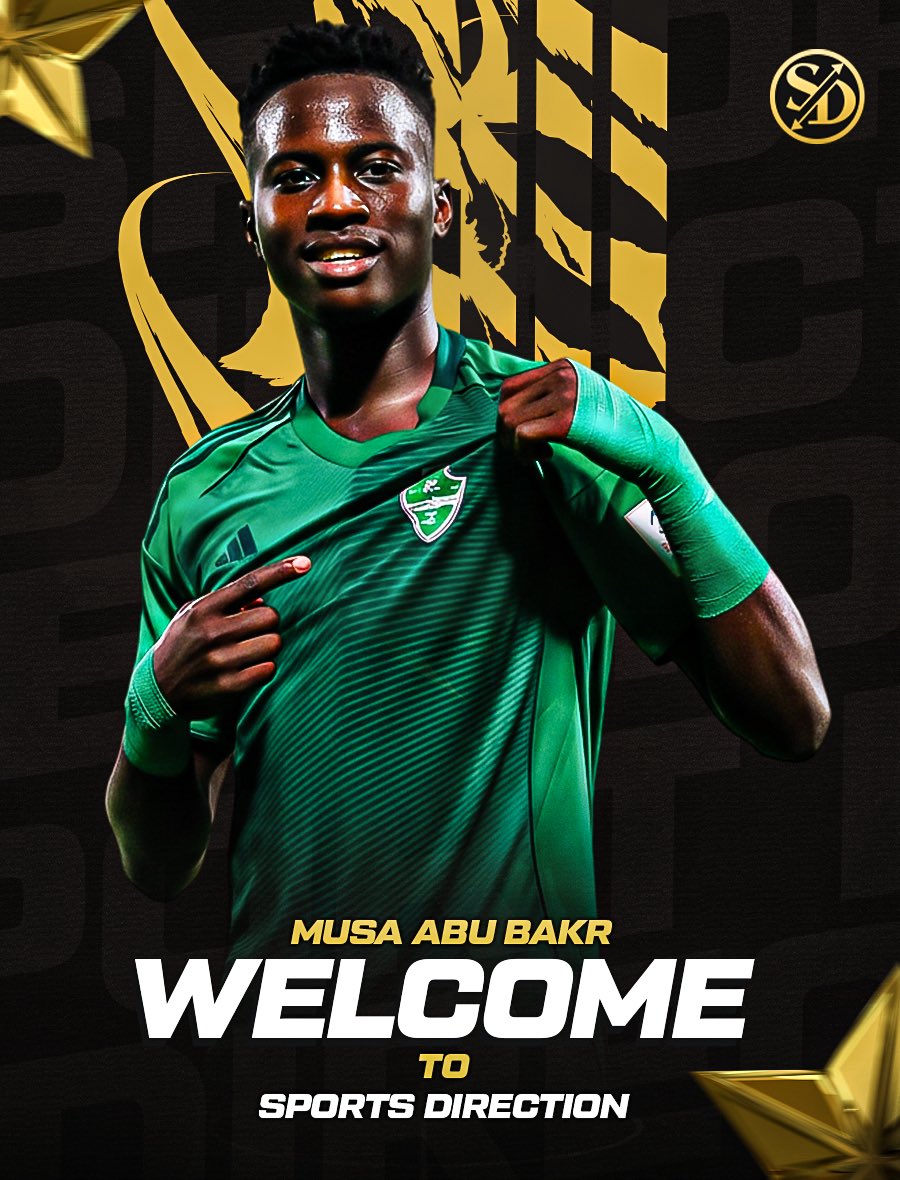 🌟|| نجم جديد ينضم لكوكبة نجوم سبورت دايركشن ، دعونا نرحب باللاعب الشاب موسى ابو بكر لاعب نادي #الاهلي 💚🔝