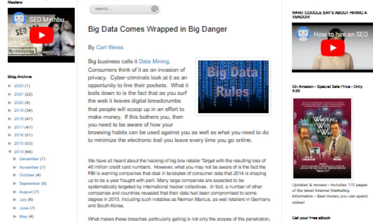 WorkingTheWeb2W's tweet image. It’s getting bigger – READ: Big Data Comes Wrapped in Big Danger - ow.ly/slYU50Xk54s