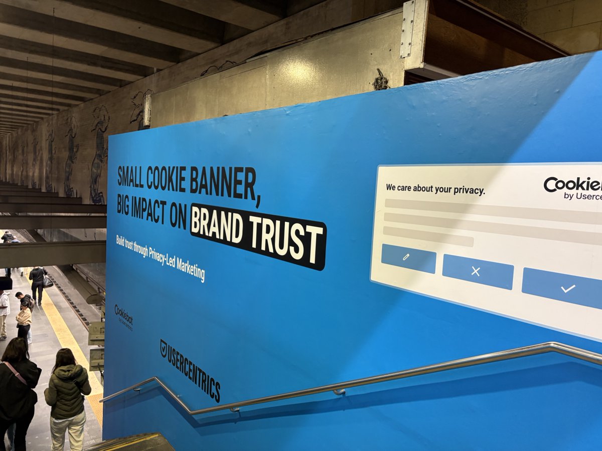 Our “taking-over” era is coming to an end 👀 Here at Cais do Sodré subway station in #Lisbon, our home for the next month. We took over alongside <a href="/WebSummit/">Web Summit</a> to highlight the importance of #privacy-led #marketing. Learn more: brnw.ch/21wXzHE