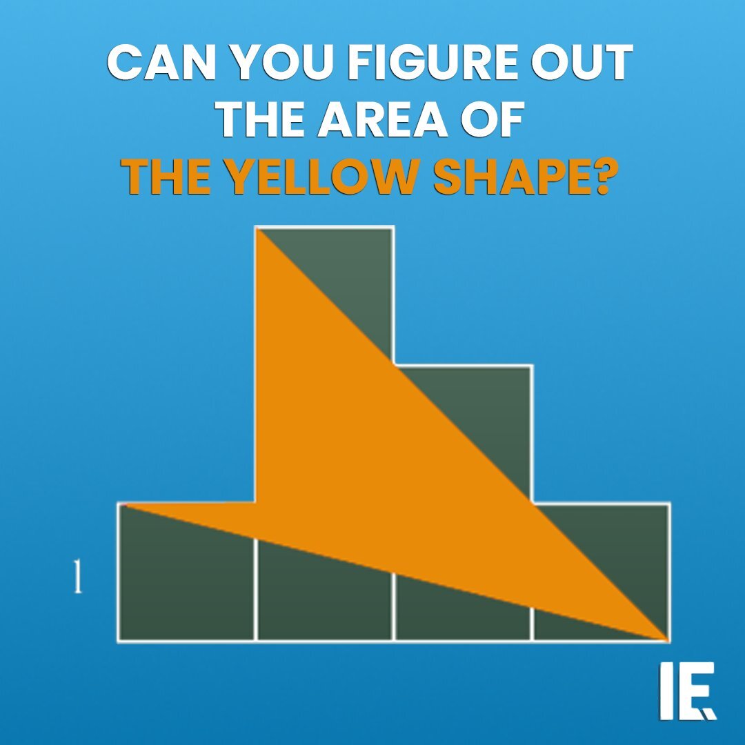 IntEngineering's tweet image. The orange triangle looks simple, but its area hides a neat geometric trick. Can you calculate it using just the given unit?

#iequiz #geometrypuzzle #mathchallenge #brainteaser #thinksmart