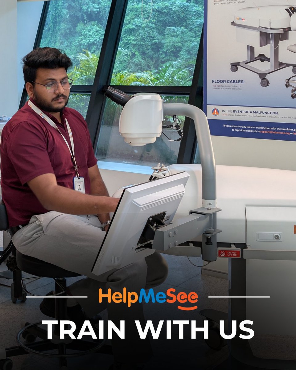 HelpMeSee's tweet image. The best part about the HelpMeSee Simulation-based Training Program is our ability to tailor it to each #cataract specialist’s unique needs with an instructor-led curriculum. brnw.ch/21wXzIa

Cataract specialists and #ophthalmologists build surgical confidence in #MSICS.